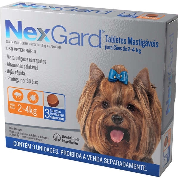 Nexgard Caixa com 3 Comprimidos